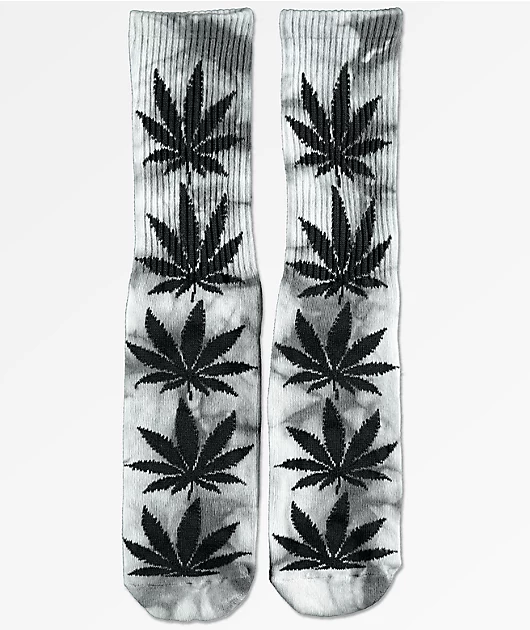 HUF Plantlife Grey Tie Dye Crew Socks