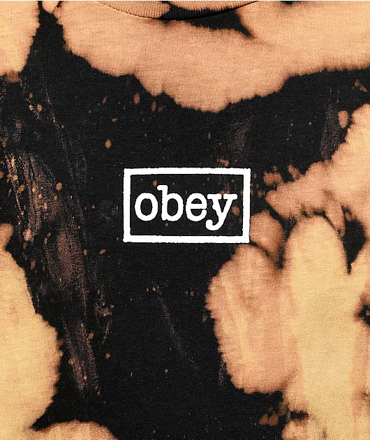 60112-obey-typewriter-mag-black-bleach-t-shirt-2.webp Obey Typewriter Mag Black Bleach T-Shirt