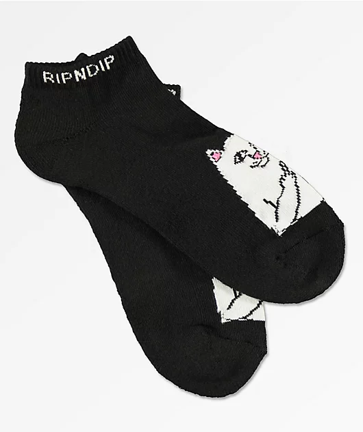 RIPNDIP Lord Nermal Black Ankle Socks