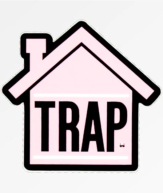 Stickie Bandits Trap Pink House Sticker