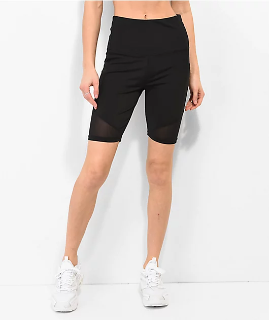 Dyce Sunrise Black Mesh Bike Shorts