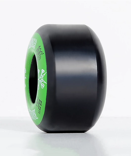 Bones 100 Ringers 52mm Green & Black Skateboard Wheels