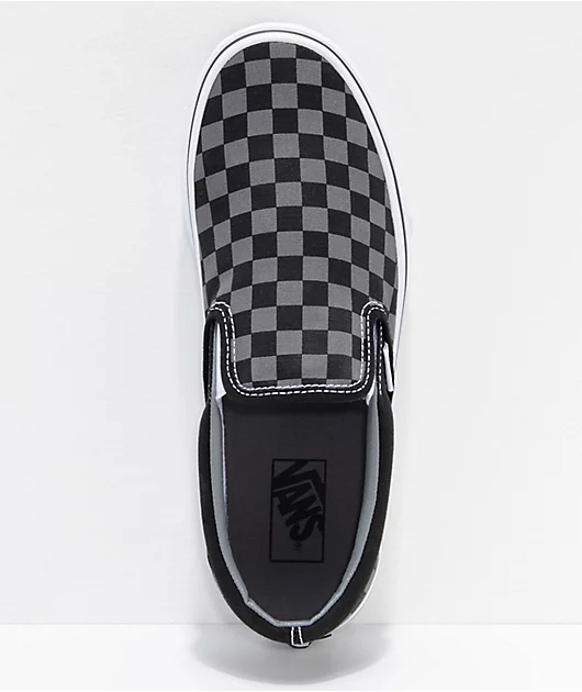 60237-vans-slip-on-black-pewter-checkered-skate-shoes-3.webp Vans Slip-On Black & Pewter Checkered Skate Shoes