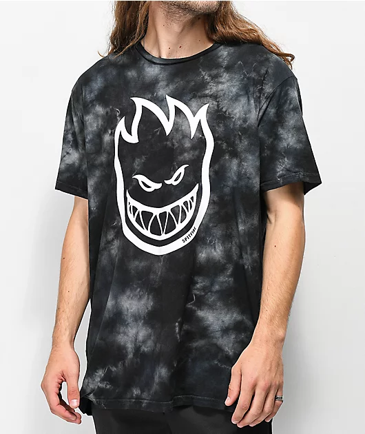 Spitfire Bighead Black Washed T-Shirt