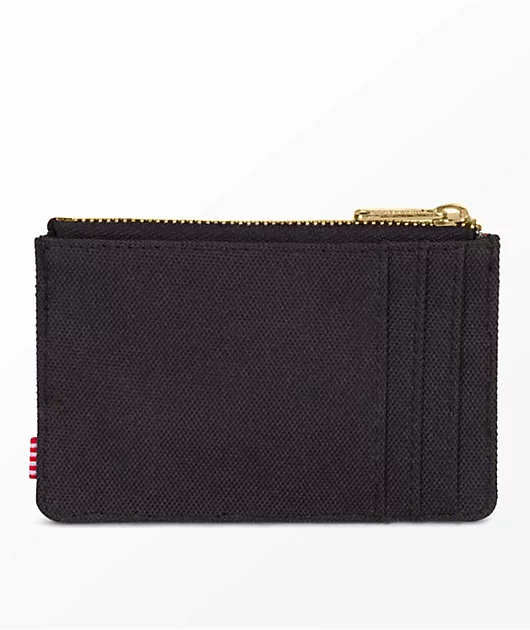 Herschel Supply Co. Oscar Black Zip Cardholder Wallet