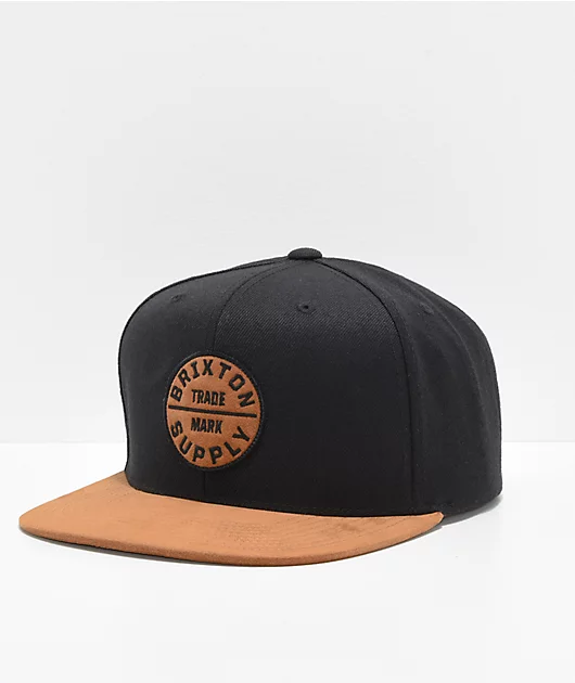 60512-brixton-oath-iii-black-copper-snapback-hat-1.webp Brixton Oath III Black & Copper Snapback Hat