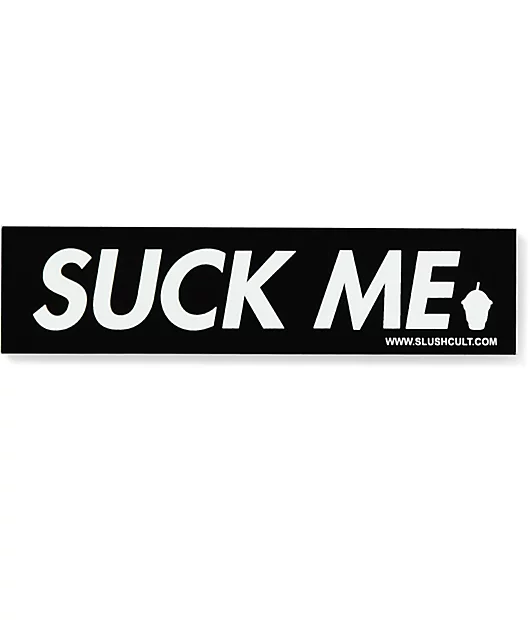 Slushcult Suck Me Logo Sticker