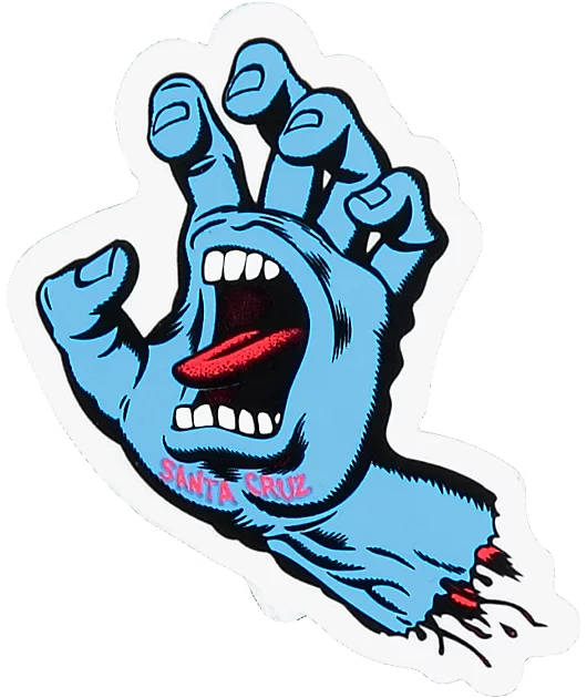 Santa Cruz Screaming Hand 3\" Sticker