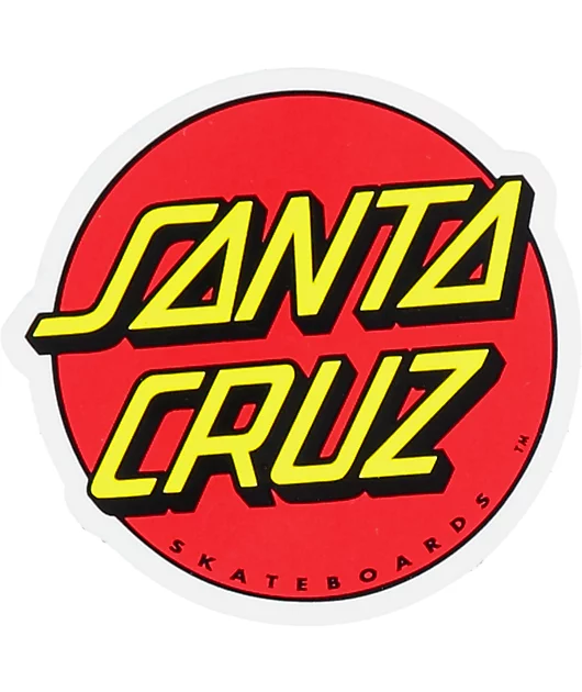 Santa Cruz Classic Dot 3\" Sticker