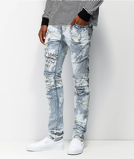 Crysp Montana Scribbles Denim Jeans