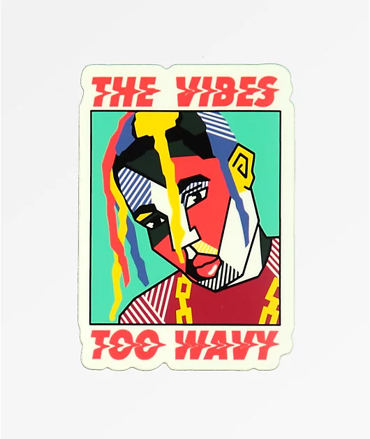 Stickie Bandits Too Wavy Sticker