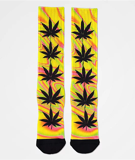 HUF Plantlife Good Trip Blazing Yellow Crew Socks