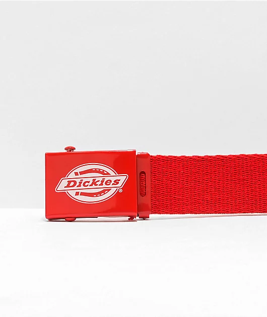 61649-dickies-script-red-white-web-belt-2.webp Dickies Script Red & White Web Belt