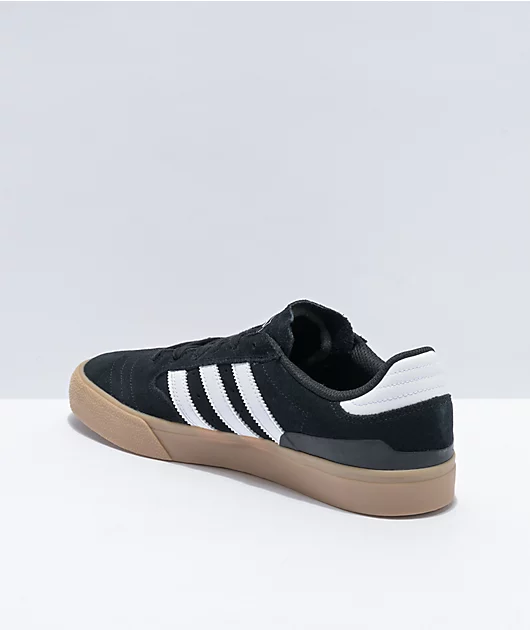 adidas Busenitz Black, White & Gum Vulcanized Shoes