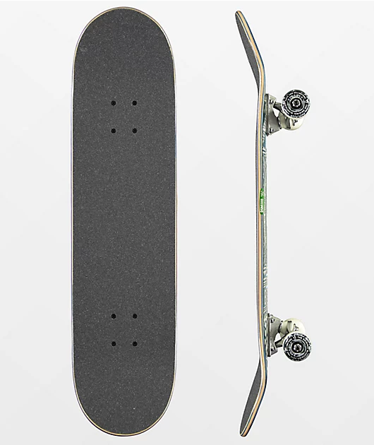 Blueprint Home Heart Navy & White 8.0\" Skateboard Complete