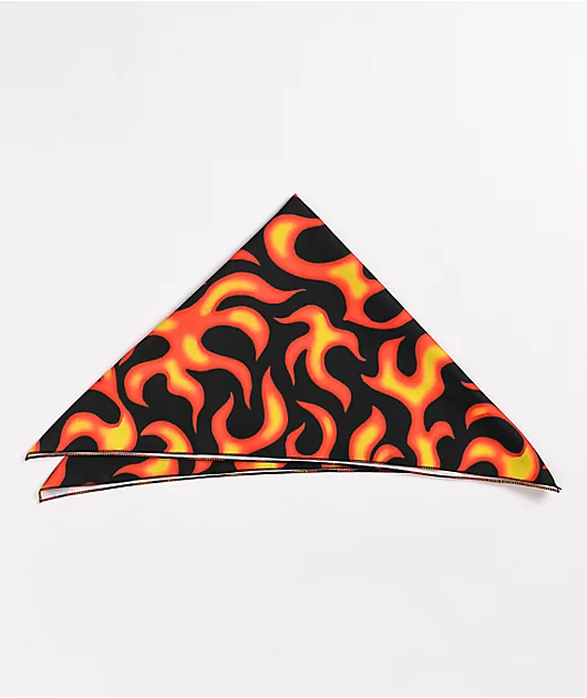 61909-petals-and-peacocks-flames-black-bandana-1.webp Petals and Peacocks Flames Black Bandana