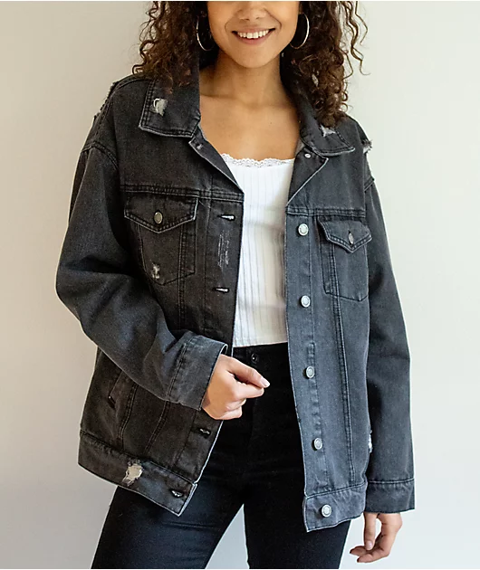 61963-angel-kiss-distressed-black-denim-jacket-6.webp Angel Kiss Distressed Black Denim Jacket