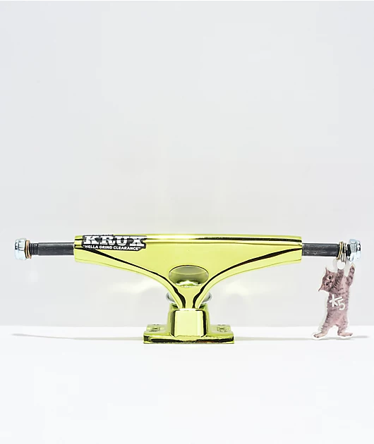 Krux K5 Hollow Green Krome 8.0\" Skateboard Truck