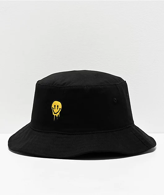 Artist Collective Drip Face Black Bucket Hat