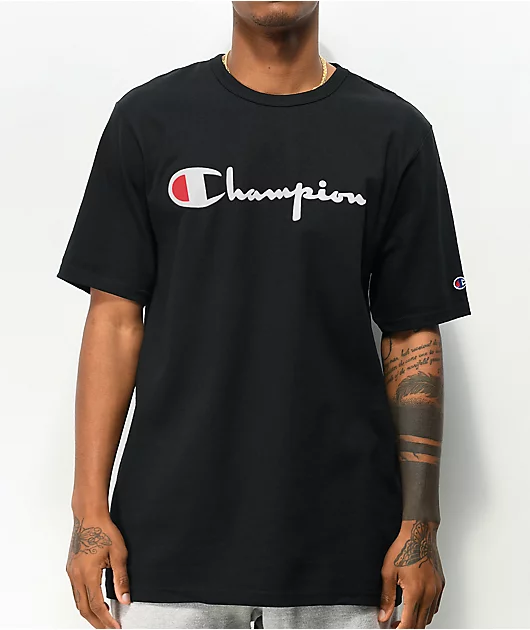 62355-champion-heritage-script-black-red-t-shirt-1.webp Champion Heritage Script Black & Red T-Shirt