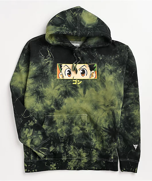 Hypland x Hunter x Hunter Gon Eye Green Tie Dye Hoodie