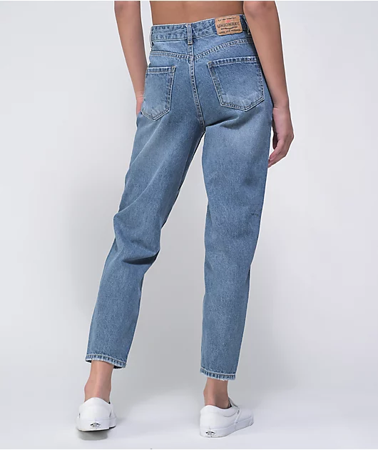 63200-unionbay-madonna-blue-destructed-mom-jeans-2.webp Unionbay Madonna Blue Destructed Mom Jeans
