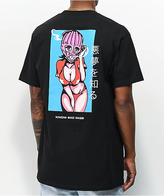 63351-know-bad-daze-smoke-black-t-shirt-1.webp Know Bad Daze Smoke Black T-Shirt