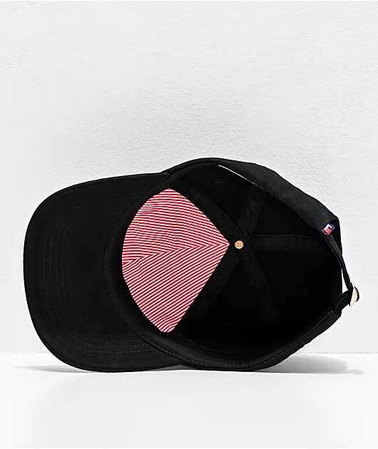 63381-herschel-supply-co.-sylas-black-strapback-hat-3.webp Herschel Supply Co. Sylas Black Strapback Hat