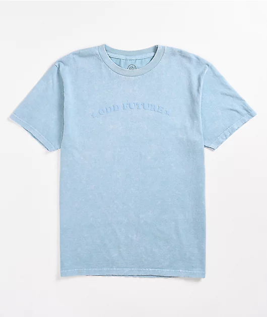 63468-odd-future-puff-print-blue-wash-t-shirt-1.webp Odd Future Puff Print Blue Wash T-Shirt