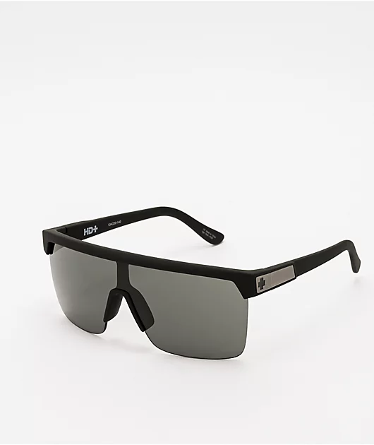 63570-spy-flynn-5050-hd-plus-soft-matte-black-grey-green-sunglasses-1.webp Spy Flynn 5050 HD Plus Soft Matte Black & Grey Green Sunglasses