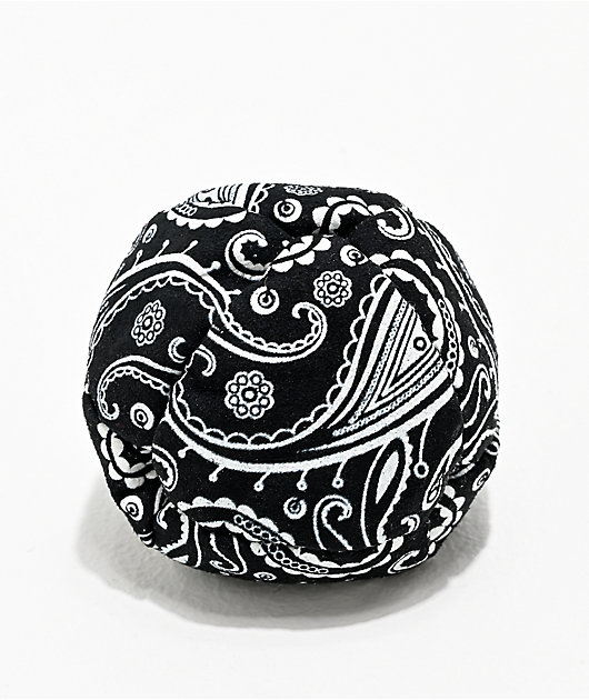 Adventure Imports Bandana Paisley Print Black Hacky Sack