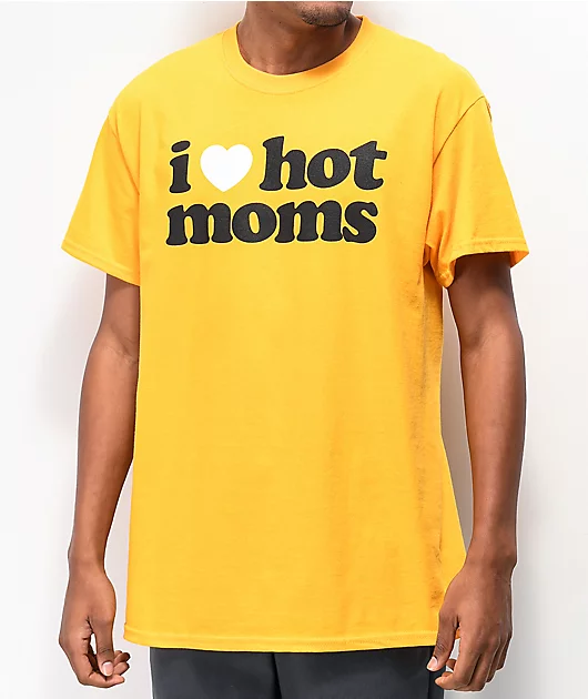 Danny Duncan I Heart Hot Moms Gold T-Shirt