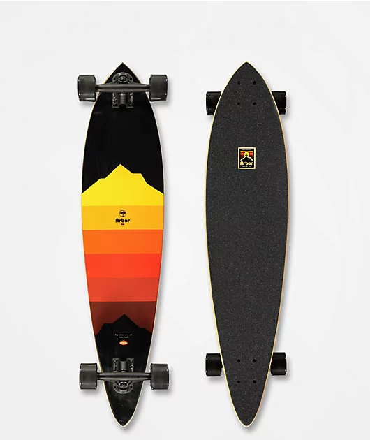 Arbor Fish Draplin 37\" Pintail Longboard Complete