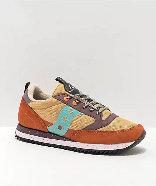 Saucony Jazz Original Peak Curry, Ginger, & Blue Shoes