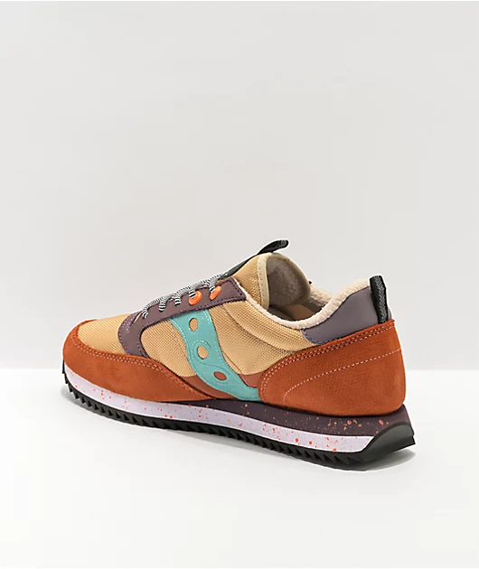 Saucony Jazz Original Peak Curry, Ginger, & Blue Shoes
