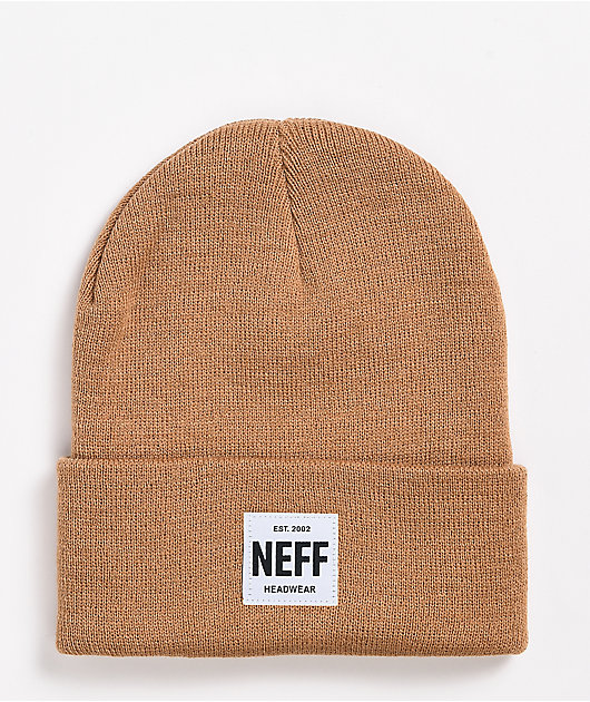 64028-neff-lawrence-camel-fold-beanie-1.jpg Neff Lawrence Camel Fold Beanie