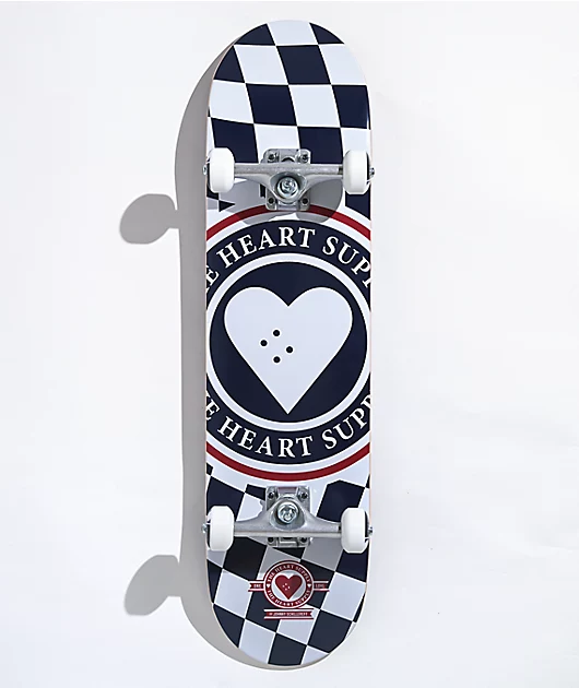 64055-heart-supply-insignia-checkerboard-8.0-skateboard-complete-1.webp Heart Supply Insignia Checkerboard 8.0\" Skateboard Complete