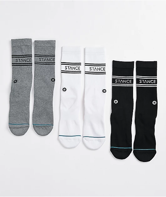 64064-stance-basic-multicolor-3-pack-crew-socks-1.webp Stance Basic Multicolor 3 Pack Crew Socks