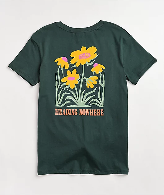 Dravus Joane Heading Nowhere Green T-Shirt
