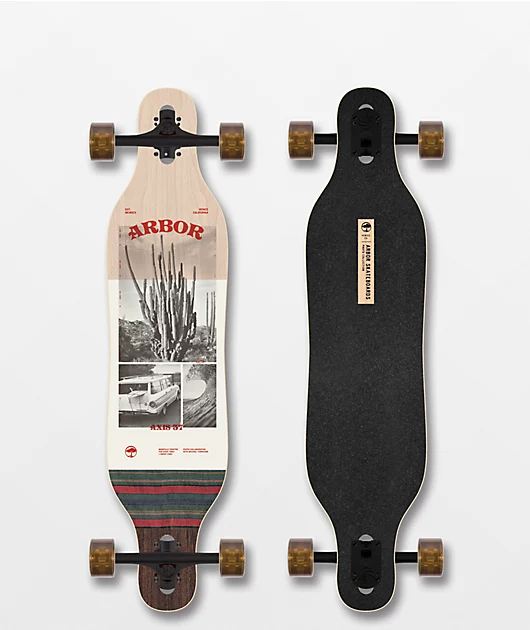 Arbor Axis Photo 37\" Drop Through Longboard Complete 2021