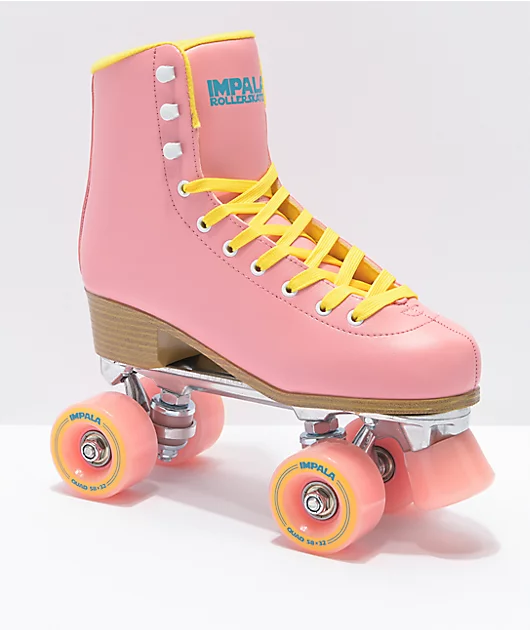 Impala Pink & Yellow Roller Skates