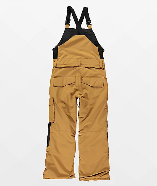 Volcom Kids Barkley Tan 10K Snowboard Bib Pants