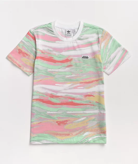 adidas R.Y.V. Marble Multi & White T-Shirt