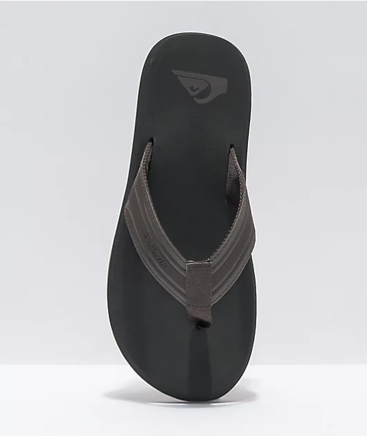 Quiksilver Monkey Wrench Brown, Black & Brown Sandals
