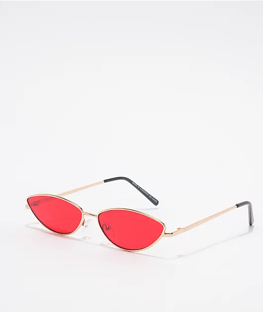 Red Cat Eye Sunglasses