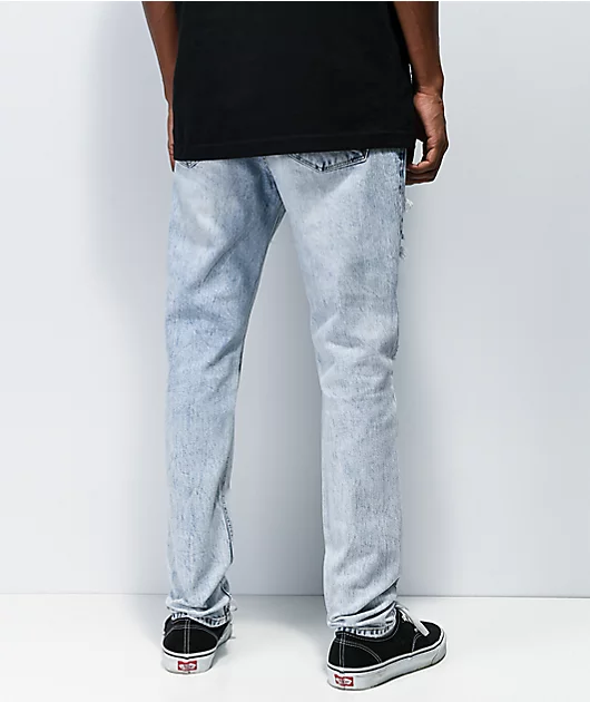Empyre Verge Kersey Light Wash Tapered Skinny Jeans