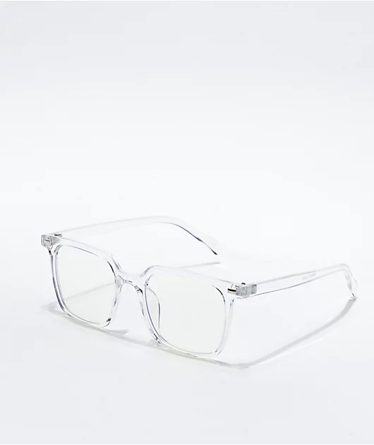 Square Frame Clear Blue Light Glasses