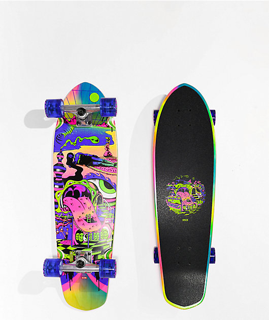 Globe Big Blazer Bhang 32\" Purple Cruiser Skateboard Complete