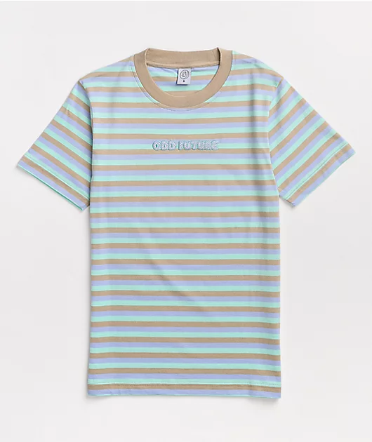 64821-odd-future-blue-purple-tan-stripe-t-shirt-1.webp Odd Future Blue, Purple, & Tan Stripe T-Shirt