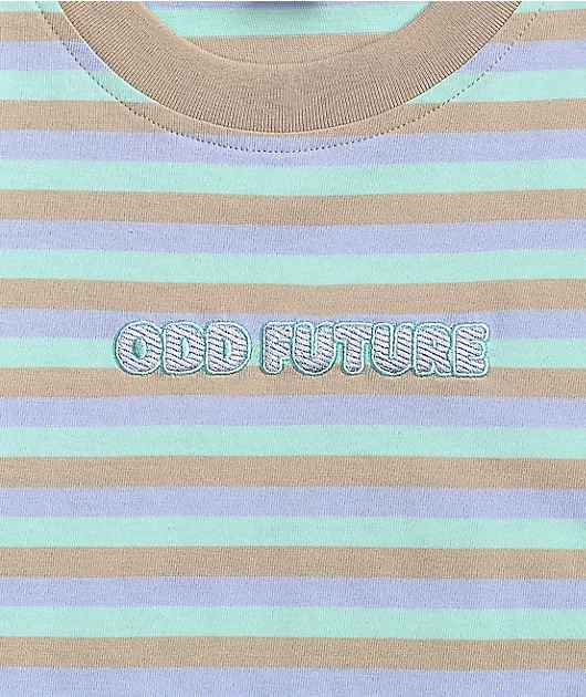 64821-odd-future-blue-purple-tan-stripe-t-shirt-2.webp Odd Future Blue, Purple, & Tan Stripe T-Shirt